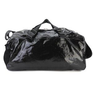 CHANEL Sports Line Luggage Shoulder Bag PVC Nylon Black Purse
